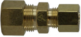 700082-0605 Midland Lead Free Compression Fitting - Reducing Union - 3/8" Tube OD x 5/16" Tube OD - Brass