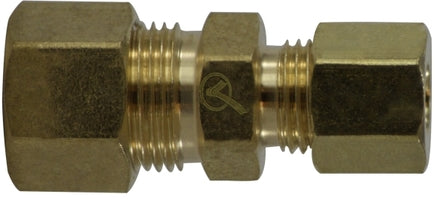 700082-0605 Midland Lead Free Compression Fitting - Reducing Union - 3/8" Tube OD x 5/16" Tube OD - Brass