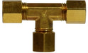 700064-14 Midland Lead Free Compression Fitting - Tee - 7/8" Tube OD x 7/8" Tube OD x 7/8" Tube OD - Brass