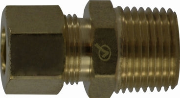 700068-0812 Midland Lead Free Compression Fitting - Male Adapter - 1/2" Tube OD x 3/4" Male Pipe - Brass