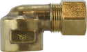 700070-0402 Midland Lead Free Compression Fitting - Female 90° Elbow - 1/4" Tube OD x 1/8" Female Pipe - Brass