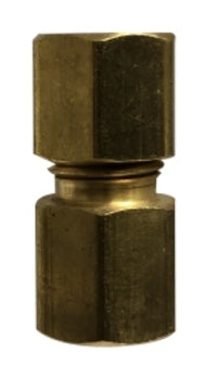 700093-0404 Midland Lead Free Compression Fitting - Female Adapter - 1/4" Tube OD x 1/4" Female Flare - Brass