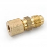 700094-0404 Midland Lead Free Compression Fitting - Male Adapter - 1/4" Tube OD x 1/4" Male Flare - Brass