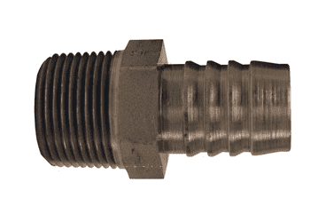 188-16 Dixon Plated Steel Hydraulic Suction and Return Line Hose Stem - 1" Hose ID x 1"-11-1/2 Male NPTF