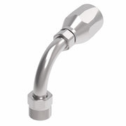 190235-7-6S Aeroquip by Danfoss | Male Inverted Flare Short Drop 90° Elbow 100R5 Reusable Hose Fitting | -07 Male Inverted Flare x -06 Reusable Hose End | Steel