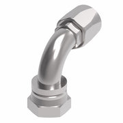 190261-20S Aeroquip by Danfoss | Female 37° JIC Swivel Short Drop 90° Elbow 100R5 Reusable Hose Fitting | -20 Female 37° JIC Swivel x -20 Reusable Hose End | Steel