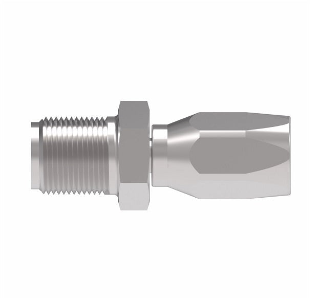 190277-4S Aeroquip by Danfoss | Male Inverted Flare 100R5 Reusable Hose Fitting | -04 Male Inverted Flare x -04 Reusable Hose End | Steel