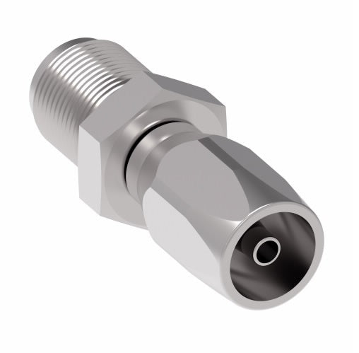 190276-4S Aeroquip by Danfoss | Female Inverted Flare 100R5 Reusable Hose Fitting | -04 Female Inverted Flare x -04 Reusable Hose End | Steel