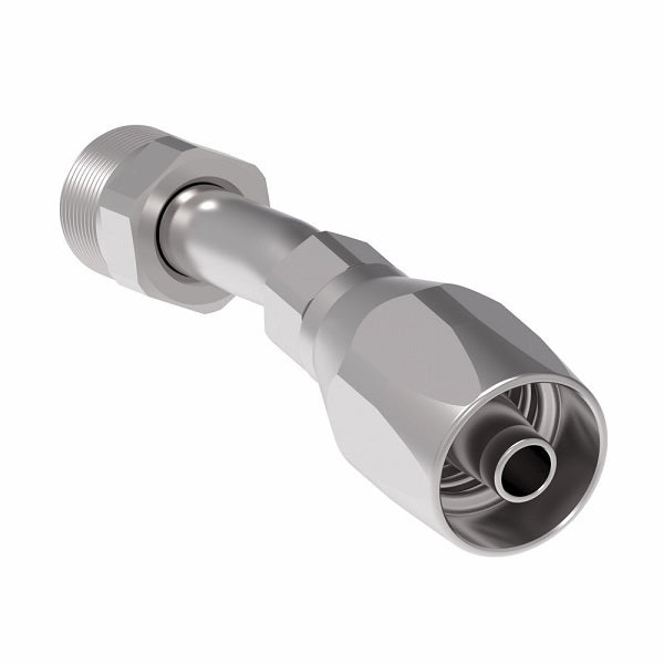 190350-6S Aeroquip by Danfoss | Male Inverted Flare 15° Elbow 100R5 Reusable Hose Fitting | -06 Male Inverted Flare x -06 Reusable Hose End | Steel