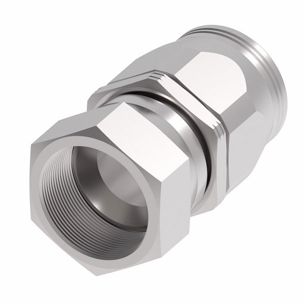 190535-24C Aeroquip by Danfoss | Female 37° JIC Swivel Super Gem PTFE Reusable Hose Fitting | -24 Female 37° JIC Swivel x -24 Reusable Hose End | Stainless Steel