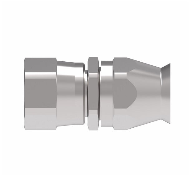 190600-6C Aeroquip by Danfoss | Female 37° JIC Swivel Super Gem PTFE Reusable Hose Fitting | -06 Female 37° JIC Swivel x -06 Reusable Hose End | Stainless Steel