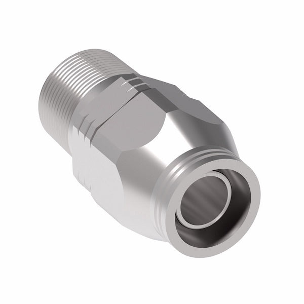 190628-16-16C Aeroquip by Danfoss | Male Pipe Super Gem PTFE Reusable Hose Fitting | -16 Male Pipe x -16 Reusable Hose End | Stainless Steel