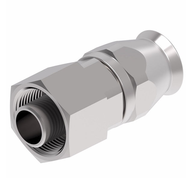 190718-8S Aeroquip by Danfoss | SAE Ball Sleeve Super Gem PTFE Reusable Hose Fitting | -08 SAE Ball Sleeve x -08 Reusable Hose End | Steel