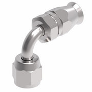 190772-12S Aeroquip by Danfoss | Female Universal 90° Elbow Super Gem PTFE Reusable Hose Fitting | -12 Female JIC (Also Couples w/ SAE 45° Flare) -12 Reusable Hose End | Steel