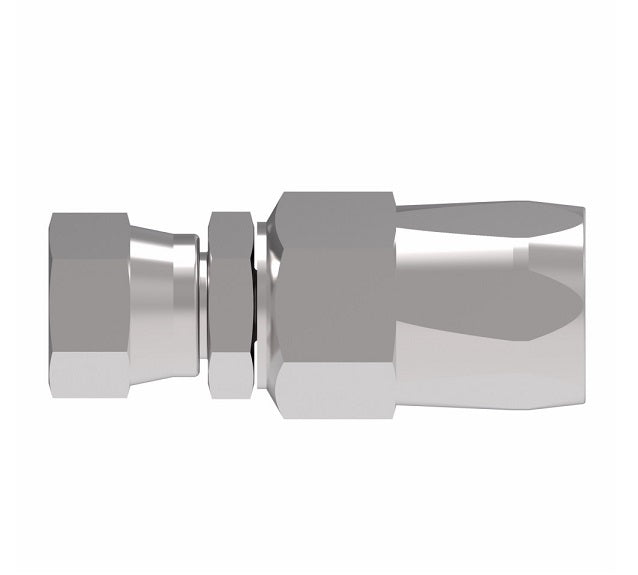 190800-8S Aeroquip by Danfoss | Female 37° JIC Swivel Power Steering & Air Brake Reusable Hose Fitting | -08 Female 37° JIC Swivel x -08 Reusable Hose End | Steel