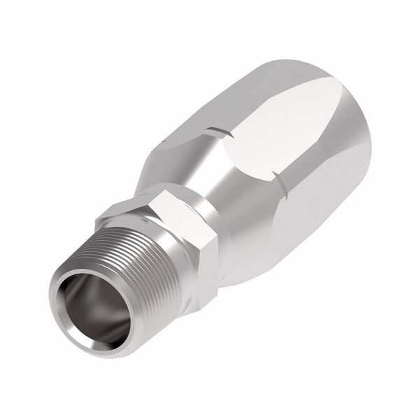 190934-16-16S Aeroquip by Danfoss | Male Pipe Spiral Skive Style Reusable Hose Fitting | -16 Male Pipe x -16 Reusable Hose End | Steel