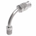 190950-6S Aeroquip by Danfoss | Male SAE Inverted Flare 90° Elbow Super Gem PTFE Reusable Hose Fitting | -06 Male SAE Inverted Flare x -06 Reusable Hose End | Steel