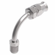 190950-4S Aeroquip by Danfoss | Male SAE Inverted Flare 90° Elbow Super Gem PTFE Reusable Hose Fitting | -04 Male SAE Inverted Flare x -04 Reusable Hose End | Steel