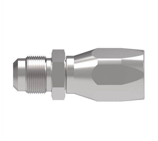 190992-12S Aeroquip by Danfoss | Male 37° JIC Flare Spiral Skive Style Reusable Hose Fitting | -12 Male 37° JIC Flare x -12 Reusable Hose End | Steel
