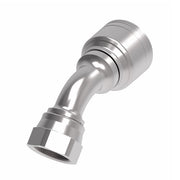 1AA20FJA20TZ Aeroquip by Danfoss | 1 & 2 Wire TTC Female JIC 37° Swivel 45° Elbow (FJA) Crimp Fitting | -20 Female JIC 37° Swivel x -20 Hose Barb | Zinc-Nickel Plated Steel