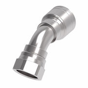 1AA24FJA24 Aeroquip by Danfoss | 1 & 2 Wire TTC Female JIC 37° Swivel 45° Elbow (FJA) Crimp Fitting | -24 Female JIC 37° Swivel x -24 Hose Barb | Steel