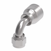 1AA10FJB10 Aeroquip by Danfoss | 1 & 2 Wire TTC Female JIC 37° Swivel 90° Elbow (FJB) Crimp Fitting | -10 Female JIC 37° Swivel x -10 Hose Barb | Steel