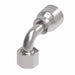 1AA4FRB4TZ Aeroquip by Danfoss | 1 & 2 Wire TTC Female ORS Swivel 90° Short Drop Elbow (FRB) Crimp Fitting | -04 Female O-Ring Face Seal Swivel x -04 Hose Barb | Zinc-Nickel Plated Steel