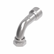 1AA20FRB16 Aeroquip by Danfoss | 1 & 2 Wire TTC Female ORS Swivel 90° Short Drop Elbow (FRB) Crimp Fitting | -20 Female O-Ring Face Seal Swivel x -16 Hose Barb | Steel