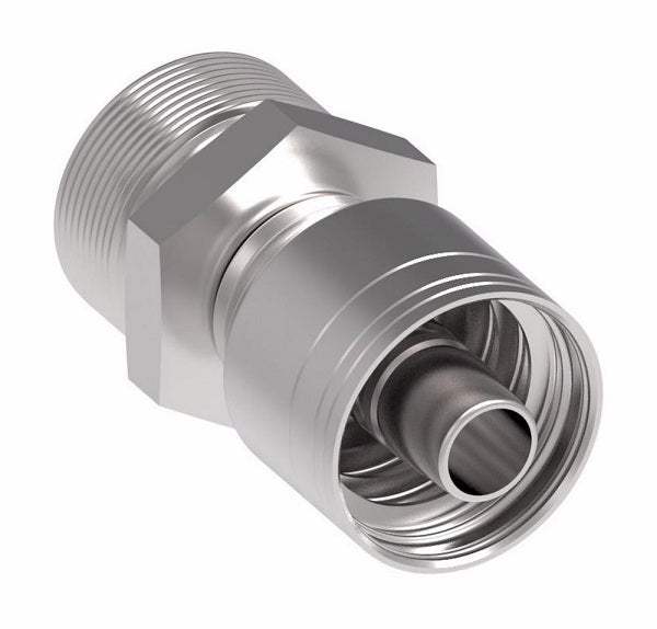 1AA20MR16 Aeroquip by Danfoss | 1 & 2 Wire TTC Male ORS (MR) Crimp Fitting | -20 Male O-Ring Face Seal x -16 Hose Barb | Steel