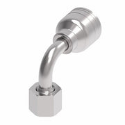 1A16BFB16 Aeroquip by Danfoss | 1 & 2 Wire TTC JIS/BSPP Female swivel 90° elbow (BFB) Crimp Fitting | -16 Female BSPP Swivel x -16 Hose Barb | Steel