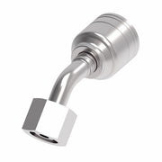 1A6DLA4 Aeroquip by Danfoss | 1 & 2 Wire TTC DKO Female Swivel, Light Duty, 45° Elbow (DLA) Crimp Fitting | L08 Female DKO/DIN x -04 Hose Barb | Steel