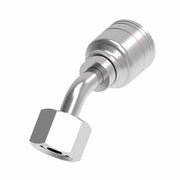 1A8DLA4 Aeroquip by Danfoss | 1 & 2 Wire TTC DKO Female Swivel, Light Duty, 45° Elbow (DLA) Crimp Fitting | L10 Female DKO/DIN x -04 Hose Barb | Steel