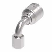 1A5DLB4 Aeroquip by Danfoss | 1 & 2 Wire TTC DKO Female Swivel, Light Duty, 90° Elbow (DLB) Crimp Fitting | L06 Female DKO/DIN x -04 Hose Barb | Steel