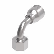 1A12DSB8 Aeroquip by Danfoss | 1 & 2 Wire TTC DKO Female Swivel, Heavy Duty, 90° Elbow (DSB) Crimp Fitting | S12 Female DKO/DIN x -08 Hose Barb | Steel