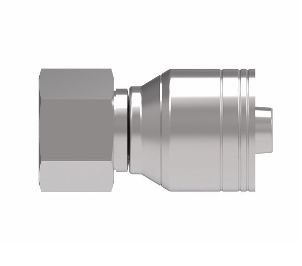 1A6DS6 Aeroquip by Danfoss | 1 & 2 Wire TTC DKO Female Swivel, Heavy Duty (DS) Crimp Fitting | S10 Female DKO/DIN x -06 Hose Barb | Steel