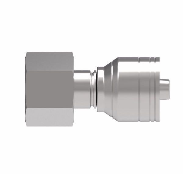 1A25DS16 Aeroquip by Danfoss | 1 & 2 Wire TTC DKO Female Swivel, Heavy Duty (DS) Crimp Fitting | S30 Female DKO/DIN x -16 Hose Barb | Steel