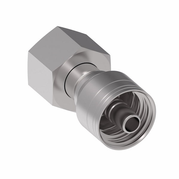 1A25DS16 Aeroquip by Danfoss | 1 & 2 Wire TTC DKO Female Swivel, Heavy Duty (DS) Crimp Fitting | S30 Female DKO/DIN x -16 Hose Barb | Steel