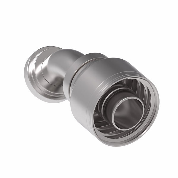 1A16FLA20 Aeroquip by Danfoss | 1 & 2 Wire TTC SAE Code 61 Split Flange 45° Elbow (FLA) Crimp Fitting | -16 Code 61 Split Flange x -20 Hose Barb | Steel