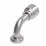1A8FLB8 Aeroquip by Danfoss | 1 & 2 Wire TTC SAE Code 61 Split Flange 90° Elbow (FLB) Crimp Fitting | -08 Code 61 Split Flange x -08 Hose Barb | Steel