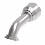 1A24FLG24 Aeroquip by Danfoss | 1 & 2 Wire TTC SAE Code 61 Split Flange 60° Elbow (FLG) Crimp Fitting | -24 Code 61 Split Flange x -24 Hose Barb | Steel