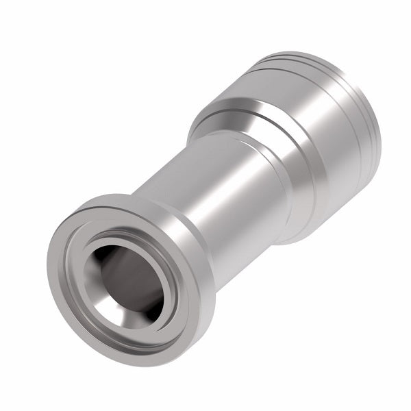 1A24FL20 Aeroquip by Danfoss | 1 & 2 Wire TTC SAE Code 61 Split Flange (FL) Crimp Fitting | -24 Code 61 Split Flange x -20 Hose Barb | Steel