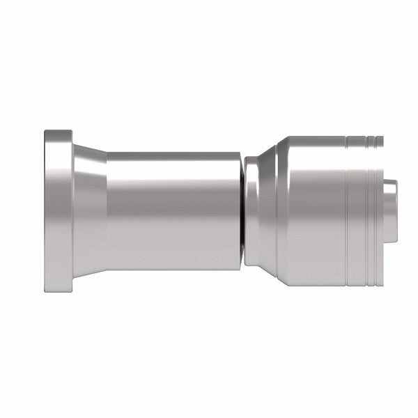 1A32FL24 Aeroquip by Danfoss | 1 & 2 Wire TTC SAE Code 61 Split Flange (FL) Crimp Fitting | -32 Code 61 Split Flange x -24 Hose Barb | Steel