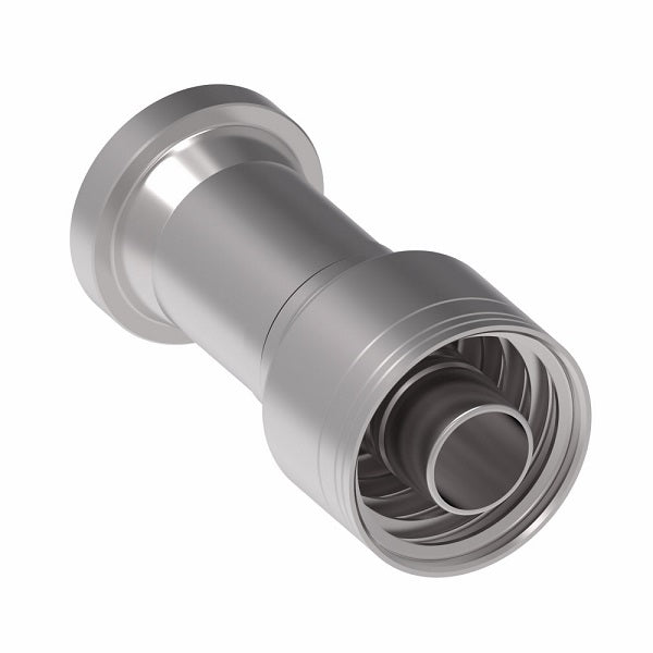 1A12FL12 Aeroquip by Danfoss | 1 & 2 Wire TTC SAE Code 61 Split Flange (FL) Crimp Fitting | -12 Code 61 Split Flange x -12 Hose Barb | Steel