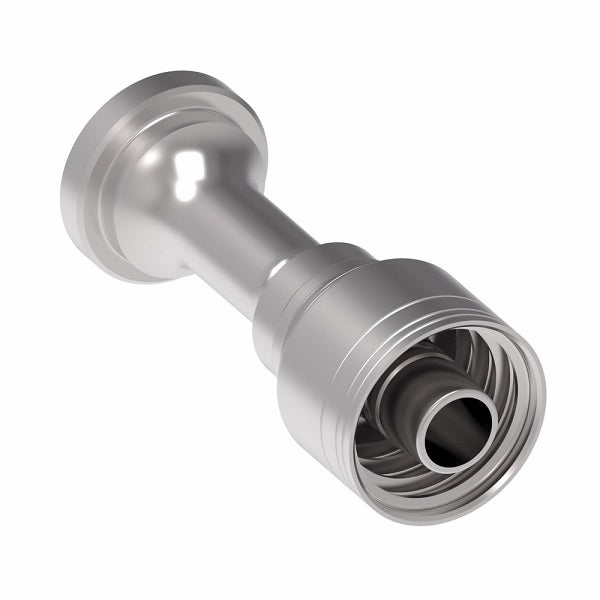 1A10KS10 Aeroquip by Danfoss | 1 & 2 Wire TTC Komatsu Split Flange (KS) Crimp Fitting | -10 Komatsu Split Flange x -10 Hose Barb | Steel