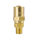 1B3 ZSi-Foster Reusable Hose Fitting - Non Swivel Adapter - 1/4" ID x 1/2" OD - 1/8" MPT - Brass