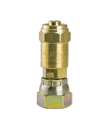 1B7-S ZSi-Foster Reusable Hose Fitting - Female Swivel w/Nut - 1/4" ID x 5/8" OD - Swivel - Brass/Steel