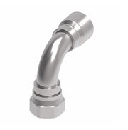 1GA16FJB12 Aeroquip by Danfoss | 1 & 2 Wire OTC Female JIC 37° Swivel 90° Elbow (FJB) Crimp Fitting | -16 Female JIC 37° Swivel x -12 Hose Barb | Steel