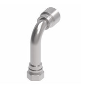 1GA16FJC16 Aeroquip by Danfoss | 1 & 2 Wire OTC Female JIC 37° Swivel 90° Long Drop Elbow (FJC) Crimp Fitting | -16 Female JIC 37° Swivel x -16 Hose Barb | Steel