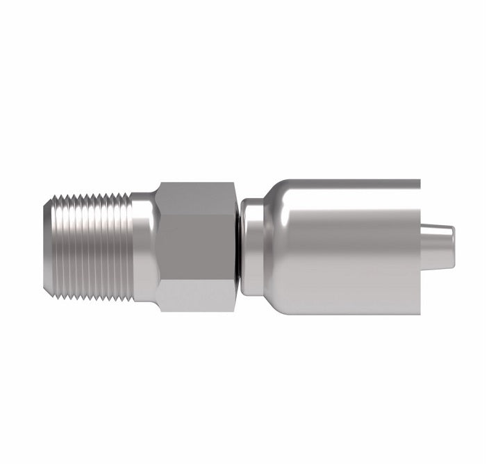 1GA8MP8 Aeroquip by Danfoss | 1 & 2 Wire OTC Male Pipe Crimp Fitting (MP) | -08 Male Pipe x -08 Hose Barb | Steel