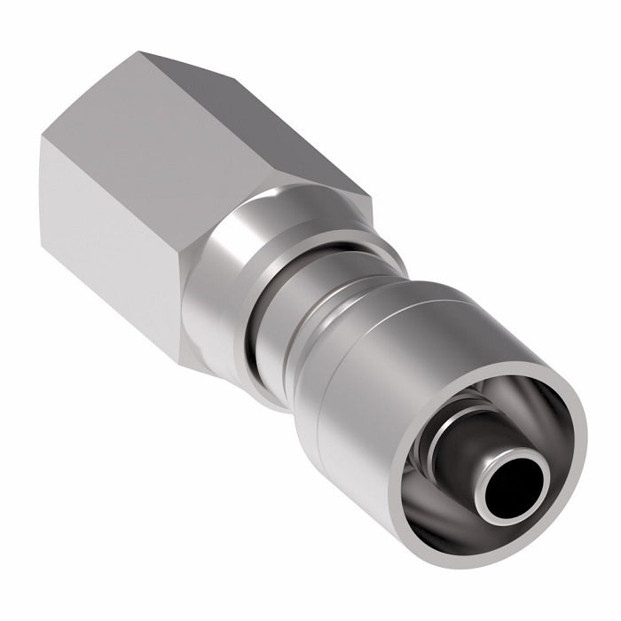 1GA8PF8 Aeroquip by Danfoss | 1 & 2 Wire OTC Female Pipe Swivel Crimp Fitting (PF) | -08 Female Pipe Swivel x -08 Hose Barb | Steel